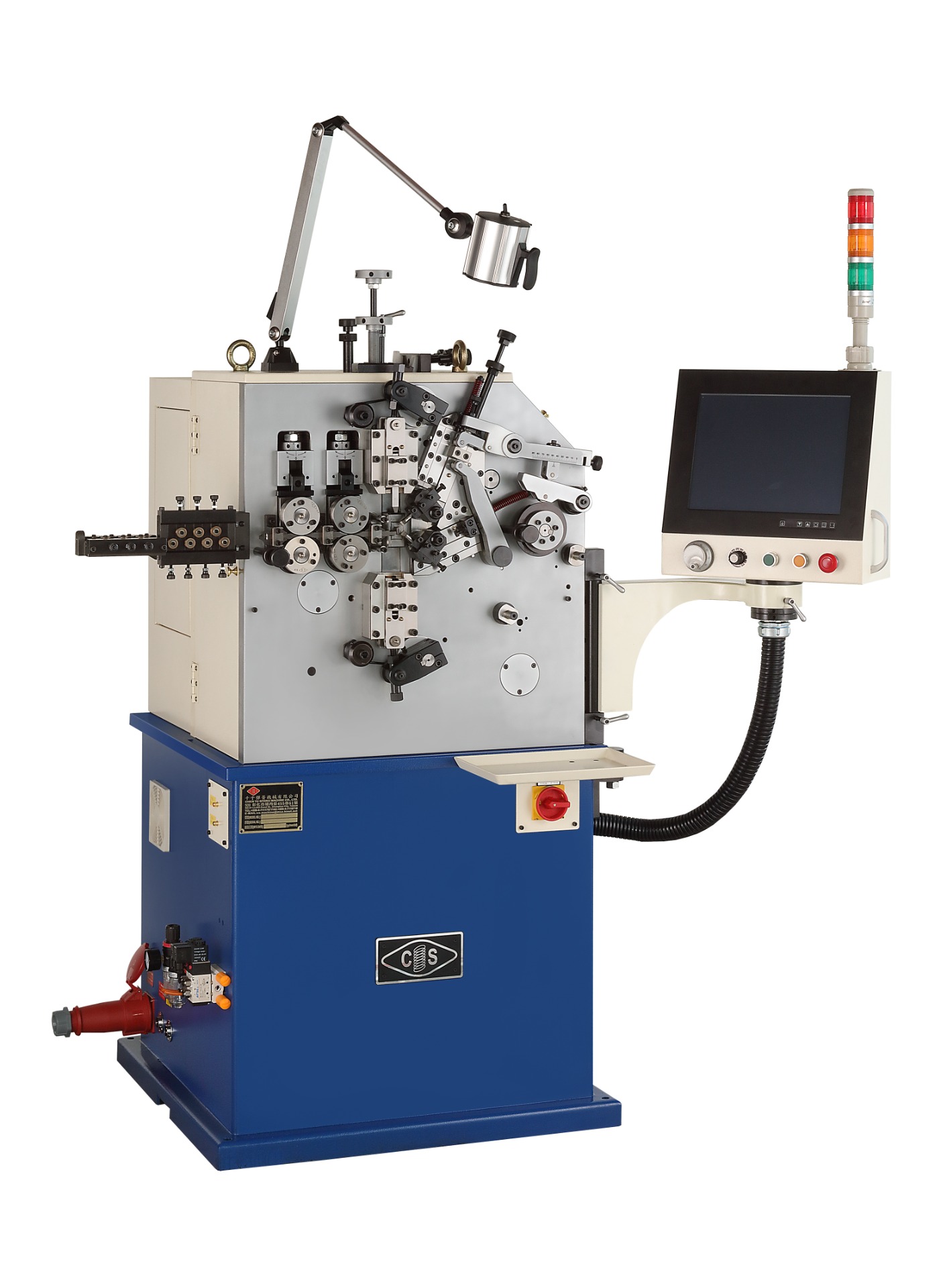 Three-axis computer spring machine